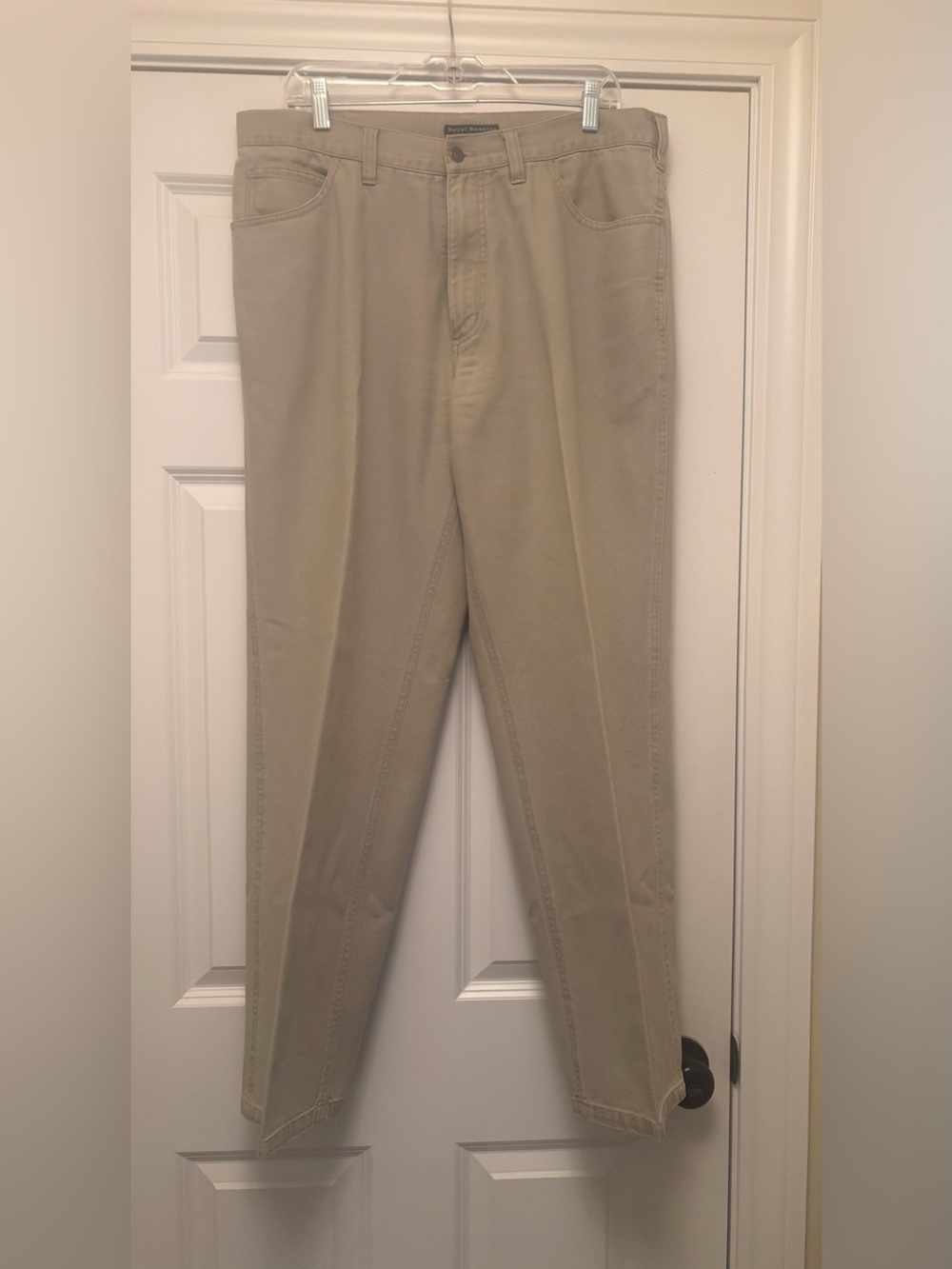 Royal Robbins Men’s Light Beige Cotton Twill Pants - 36W